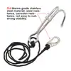 1Pc Double Head Dive Reef Rafting Hook Stainless Steel Reef Hook Spiral Coil Spring Cord Dive Safety Accessory 8 Colors 4