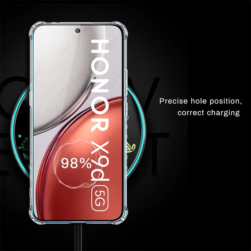 Clear Crystal Soft Silicone Shockproof Case with Airbag Protection