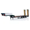 LESU RC 1/14 Metal Trailer Hydraulic Lifting Tailboard for RC Tractor Truck Car Remote Control Vehicle with Light Pump ESC Model 4