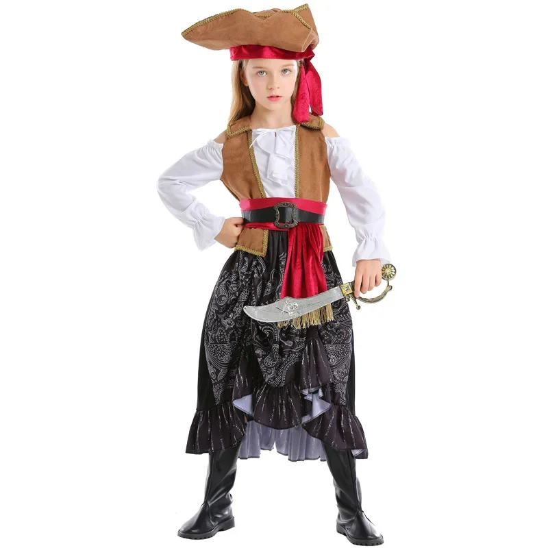 

Halloween Children's Cosplay Pirate Drama Stage Costumes