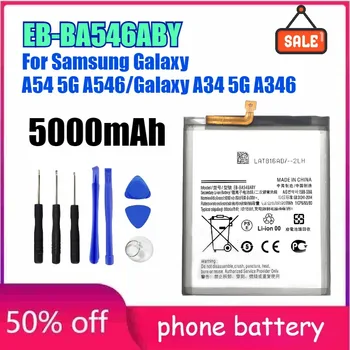 EB-BA546ABY Batteria del telefono 5000mAh per Samsung Galaxy A54 5G A546/Galaxy A34 5G A346 Batteria ricaricabile