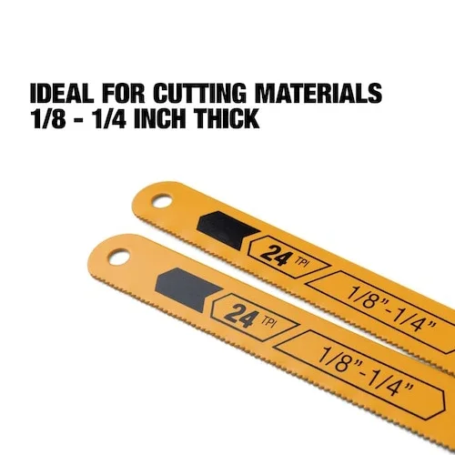 12 in Hacksaw Blades-24TPI Hand Hacksaw Blades Hand Tools 2Pk hacksaw blade
