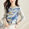 New Casual Soft Knit bottoming shirts Sweater cardigans sweater Tees Basic shirts knitted Tops 2