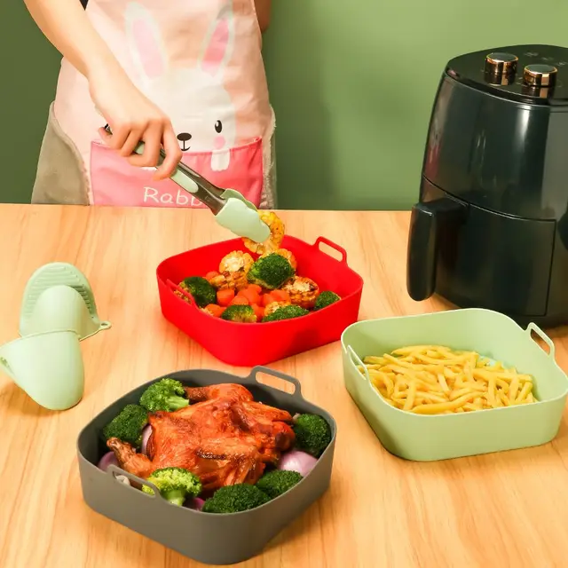 Silicone Air Fryer Baking Pan Liner 4