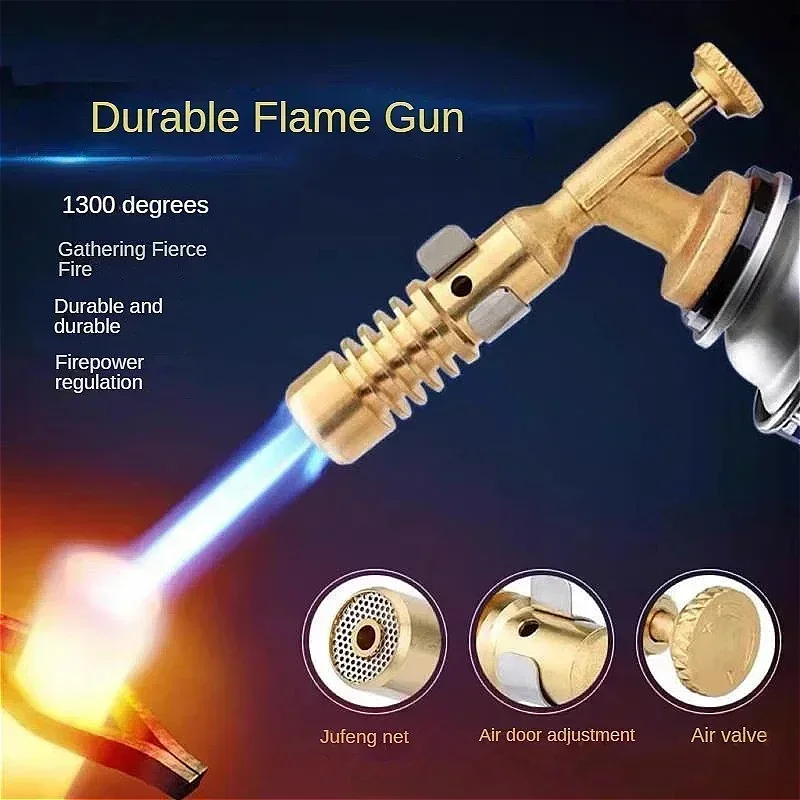 Multifunction Welding-Burner Gas Flame Torch Gun Blow For BBQ Camping Cooking Lighter Heating
