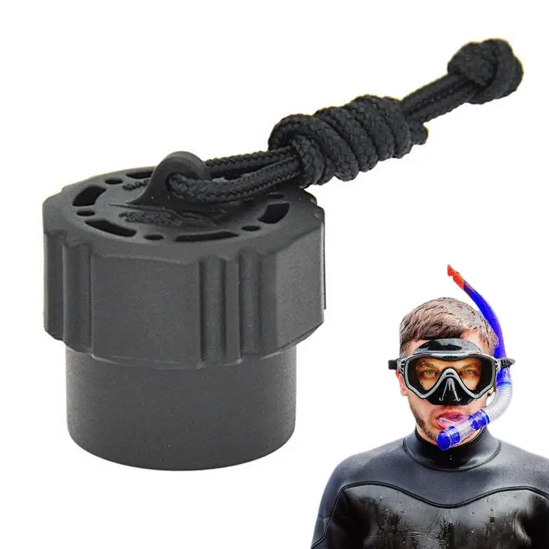 

Scuba Diving Din Tank Lid Protective Regulator Tank Lid For Diving Lanyard Design Diving Equipment For Outdoor Activities And