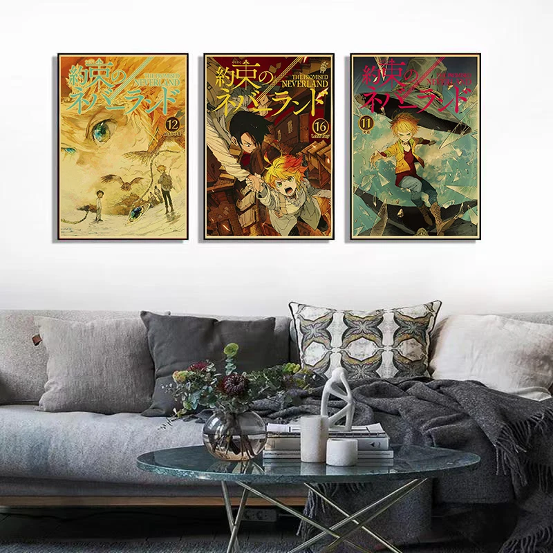 Anime The Promised Neverland Norman 3 Tin Sign Vintage Metal Pub Club Cafe  bar Home Wall Art Decoration Poster Retro 30x20cm : : Home &  Kitchen