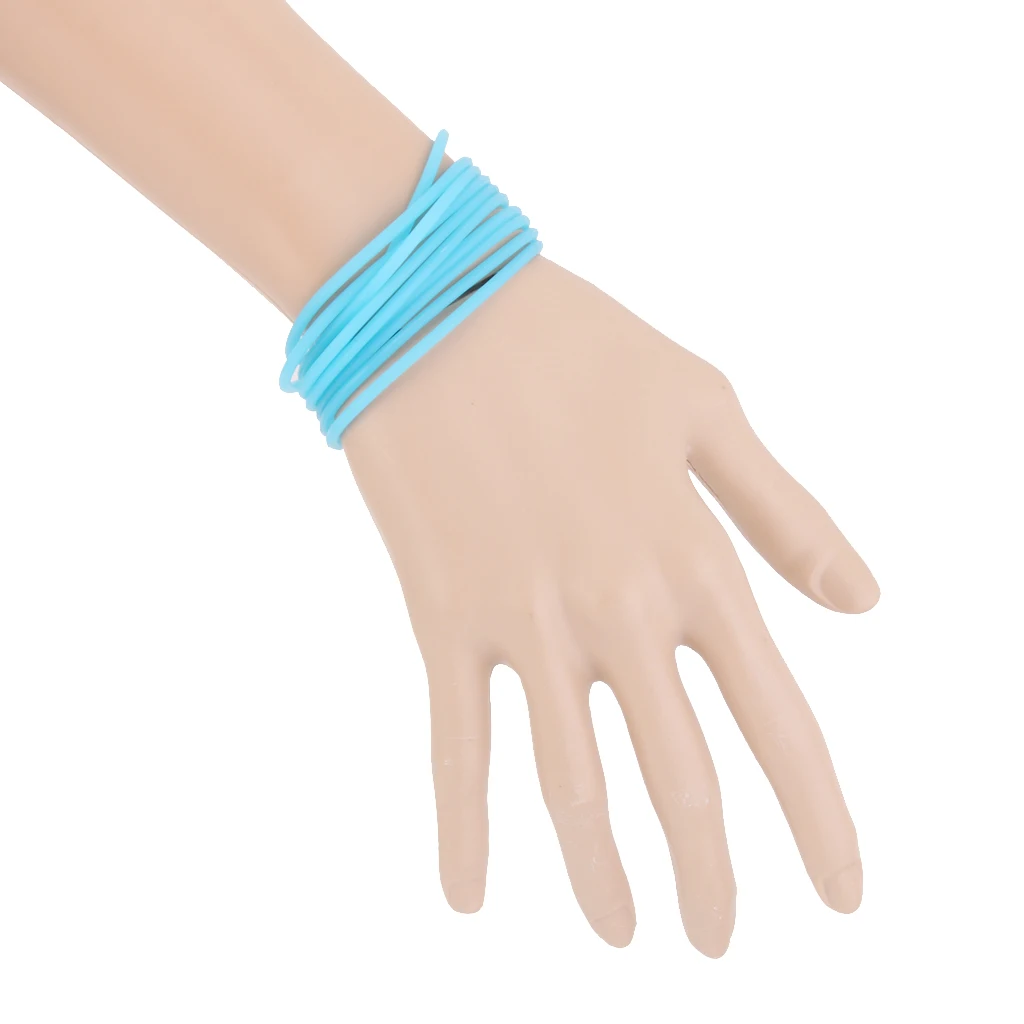 Set of 10/40pcs Stretchy Silicone Bracelets Kit Elastic Rubber Bands Bangles bracelet jewelry