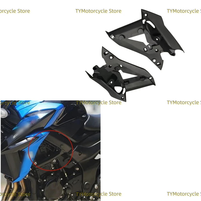 Suzuki GSX-S750 17- Boot Guard 5-piece kit R&G (EZBG709BL) main image 0