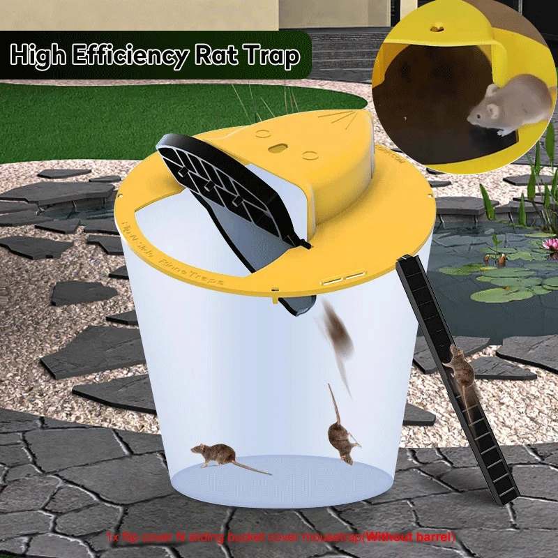 Bucket Lid Mouse Trap Reusable Mice Trap Mouse Catch Mouse Mice
