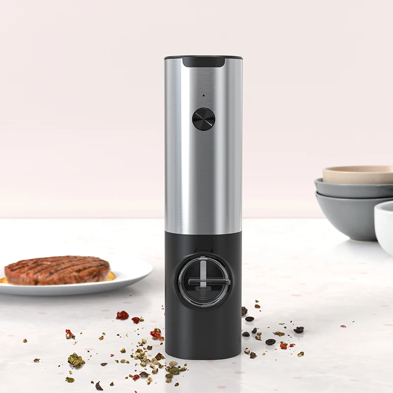 Usb Rechargeable Electric Salt And Pepper Grinder With Adjustable  Coarseness Refillable Mill Battery Powered Kitchen Gadget - AliExpress