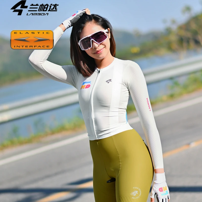 LAMEDA Women Cycling Bib Shorts Summer Sunscreen Bicycle Apparel 6-hour Comfort Padding Lightweight Sport Fits Cycling
