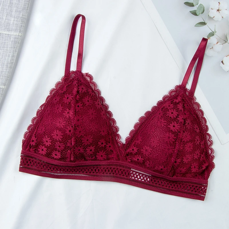 Push Up Bra Bralette Women Underwear Lingerie Sexy Fashion Seamless Lace Brassiere Pitted Without Underwire For Female