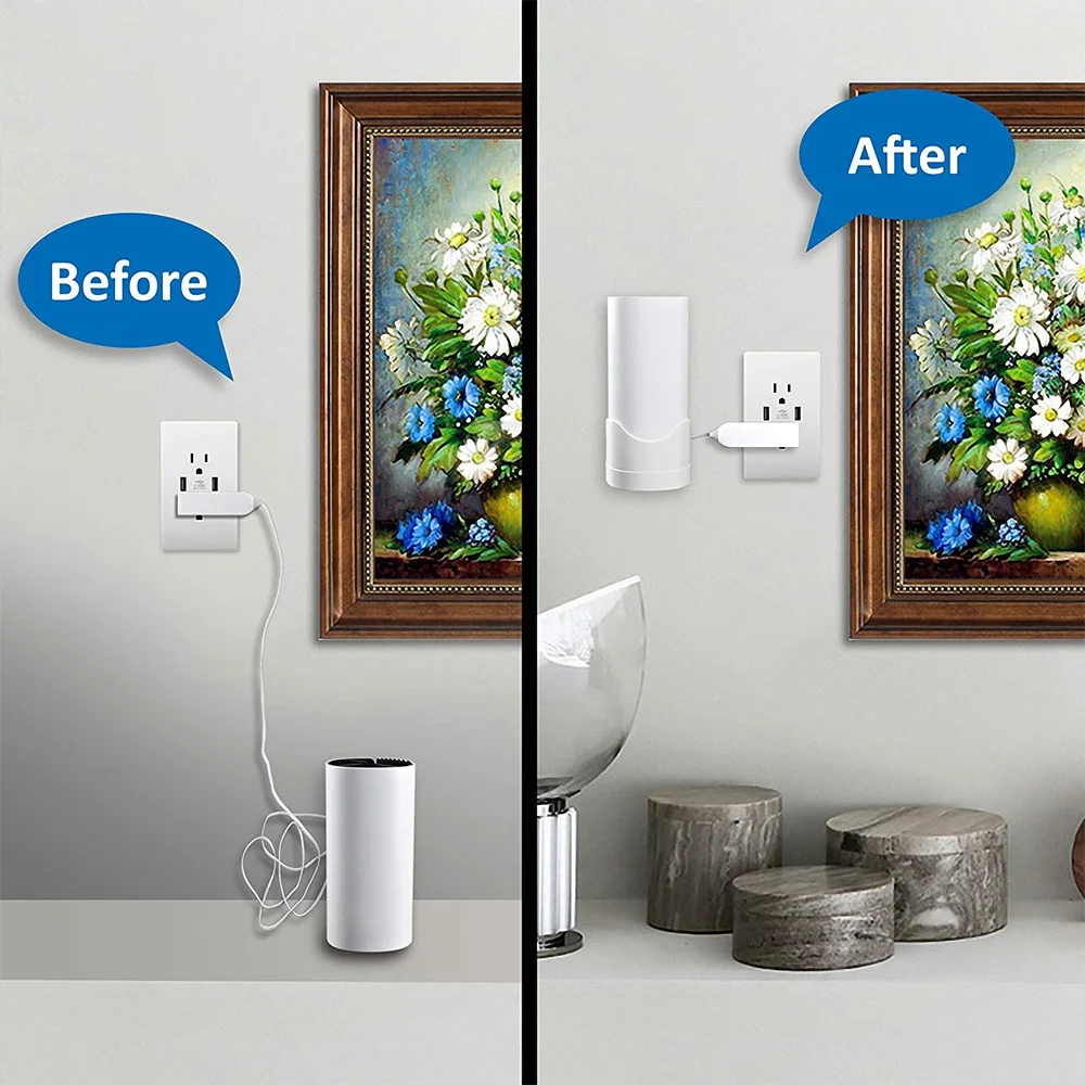 Wall Mount Holder for TP-Link Deco M4 / E4 / P9 S4 Whole Home Mesh WiFi System Bracket with Cord Management 2 Pack