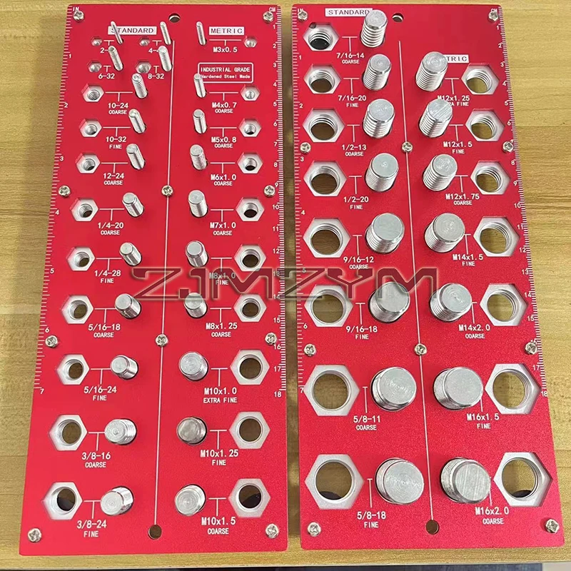 Thread Checker Gauge - 38 Sizes, 2-in-1 Bolt & Nut Identifier, Inch/Metric - View #8