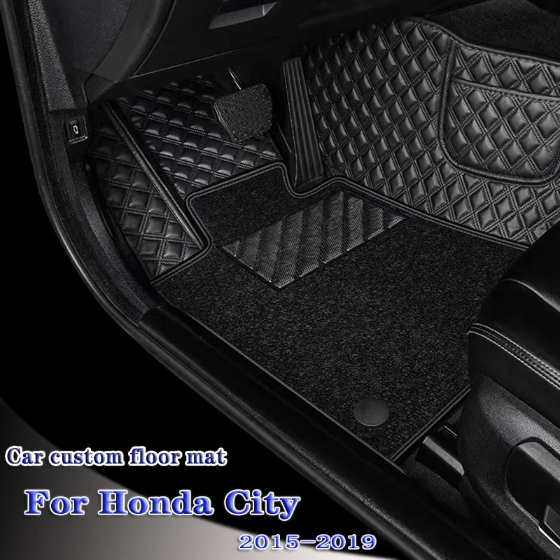 

Автомобильные коврики для Honda City 2015 2016 2017 2018 2019, автомобильные аксессуары для интерьера, автомобильный Стайлинг, таможенный коврик, коврики для ног