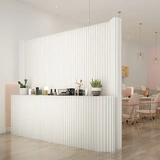 흰색 오르간 종이 벽 스크린 룸 칸막이: 맞춤형 홈 분할을 위한 유연한 솔루션