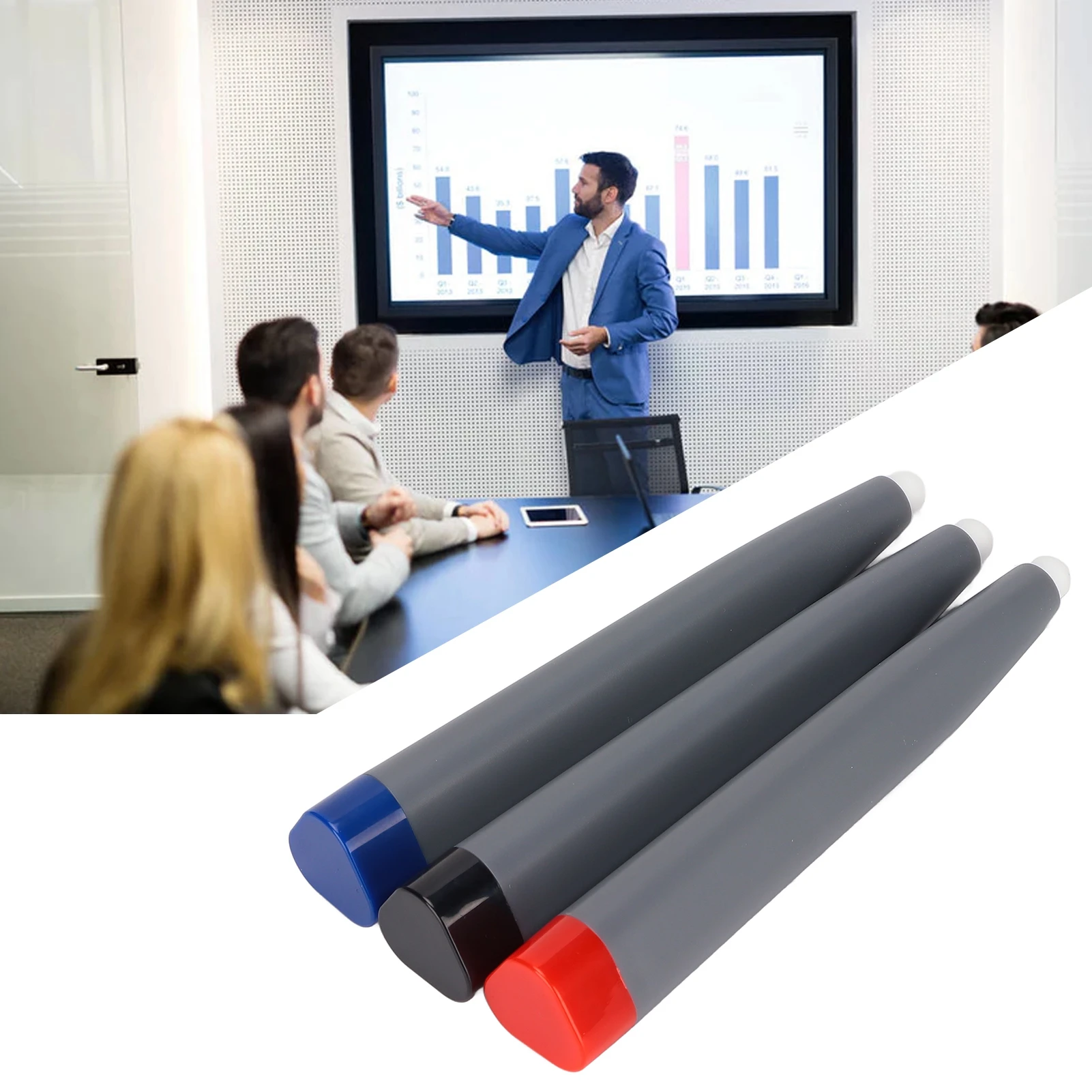 Touch screen stylus stylus pen 3Pcs touch screen pen durable ABS material wide application infrared tablet stylus for whiteboard multimedia screen