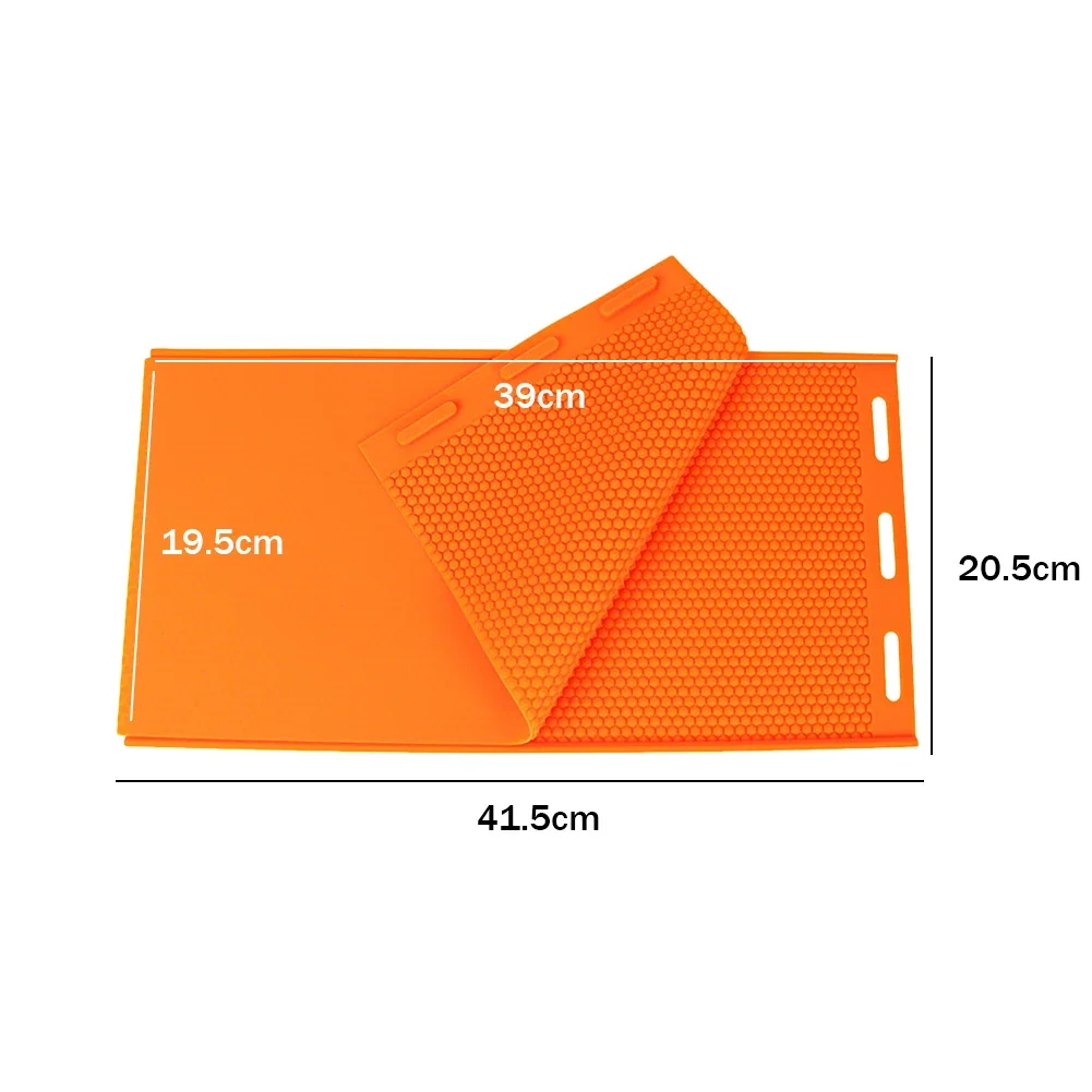 TOPINCN 2 Pezzi Stampo In Silicone Per Fogli Di Cera D'Ape – Macchina Fai Da Te Per Apicoltura, Pressa Morbida 43x22,5 Cm