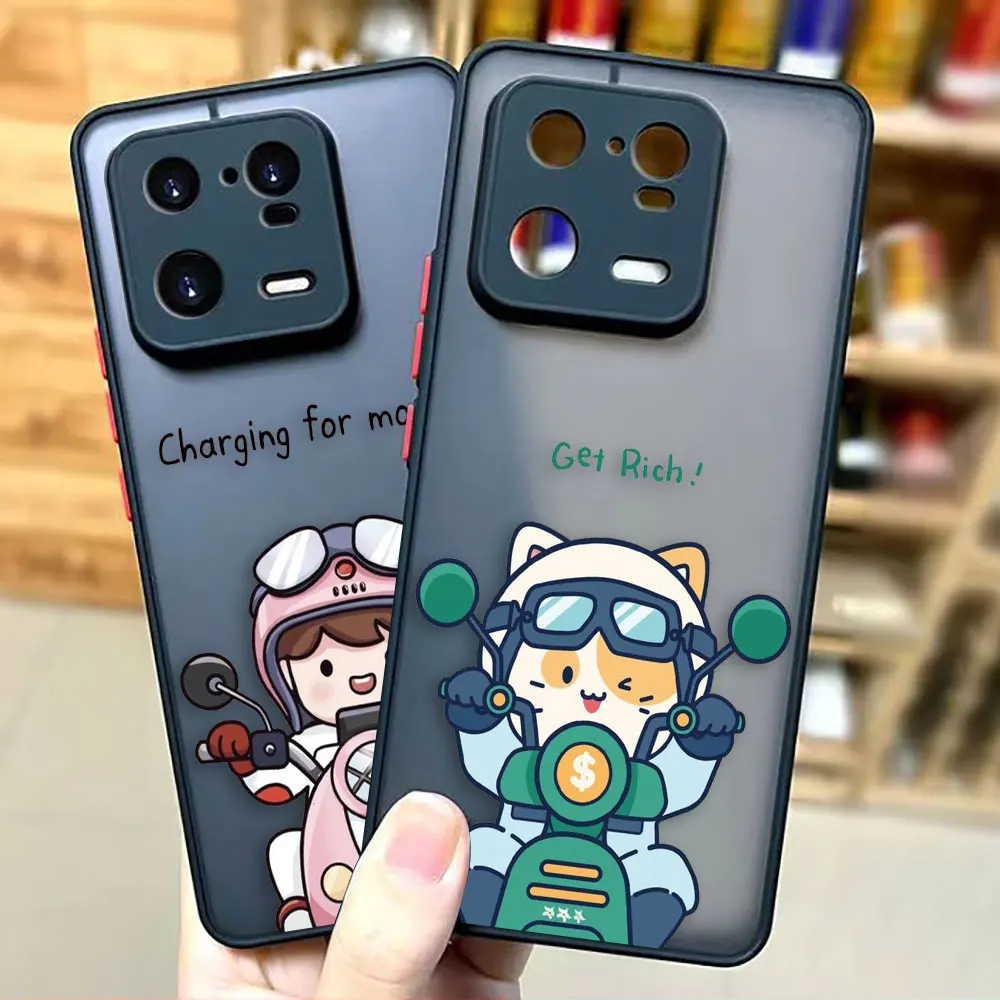 

Matte Phone Case for Xiaomi 13 12 12S 12T 11 11T 10 10T 10S 9 8 6X 5X PRO LITE 5G Ultra Case Funda Cute Cartoon Boys Girls Rich