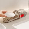 Travel Soap Container with Lid & Drain Sealed Soap Dishes Leak Proof Shower Soap Case for Shower Bath Traveling 4