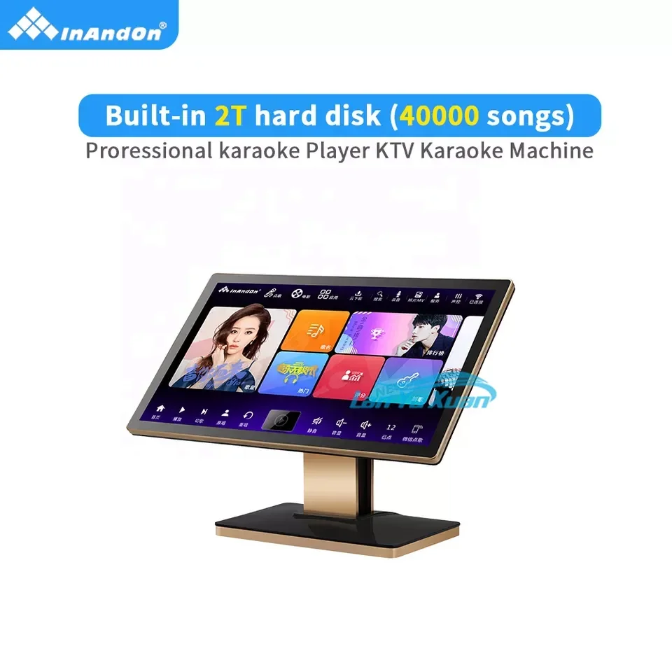 무료 노래방 시스템 InAndOn 8TB KTV 주크박스 터치스크린 노래방 기계 디지털 주크박스 22인치 CV96 노래방 세트 플레이어