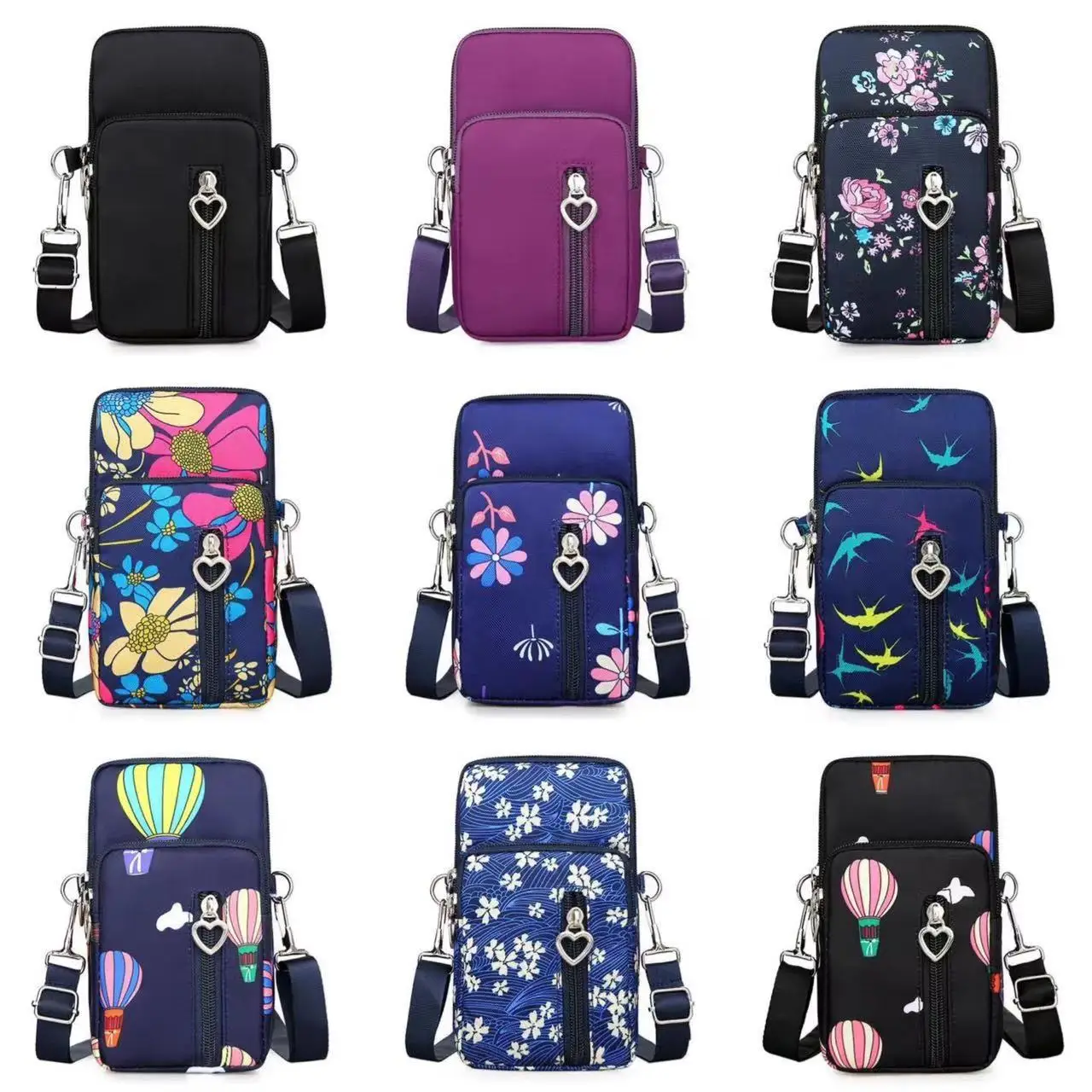 Women Messenger Bag Small Shoulder Bag Diagonal Multi-Function Mobile Phone Outdoor Earphone Pouch Sports