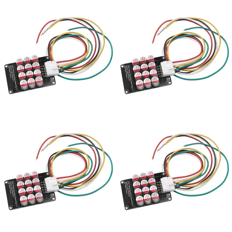 

4X 4S 5A Whole Group Balancer Active BMS Board Lithium Lipo Lifepo4 Battery Equalizer Energy Transfer Capacitor