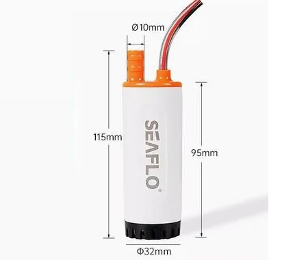 Bomba Submergível Portátil Pequena do Seaflo-rv 12v 21l Sfsp1-l02102