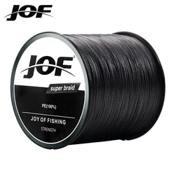 JOF Premium 8-Strand Braided Fishing Line for All Environments (22-88LB) (Black)