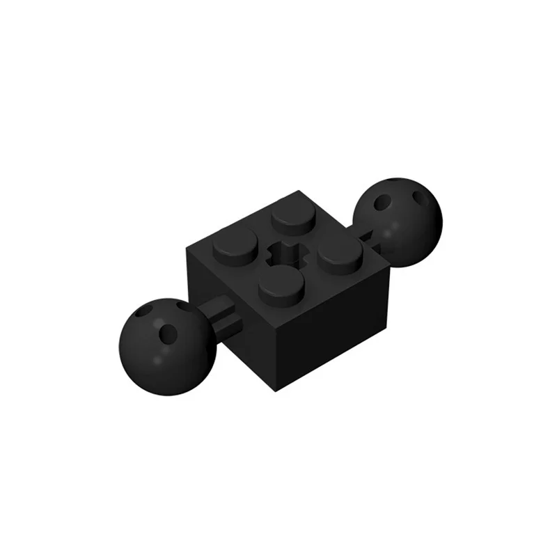 빌딩 블록 기술 부품, 2x2 콘 매토니 콘 기운토, sfera su entrambi i lati connectore foro dell'asse 57908, 20 개