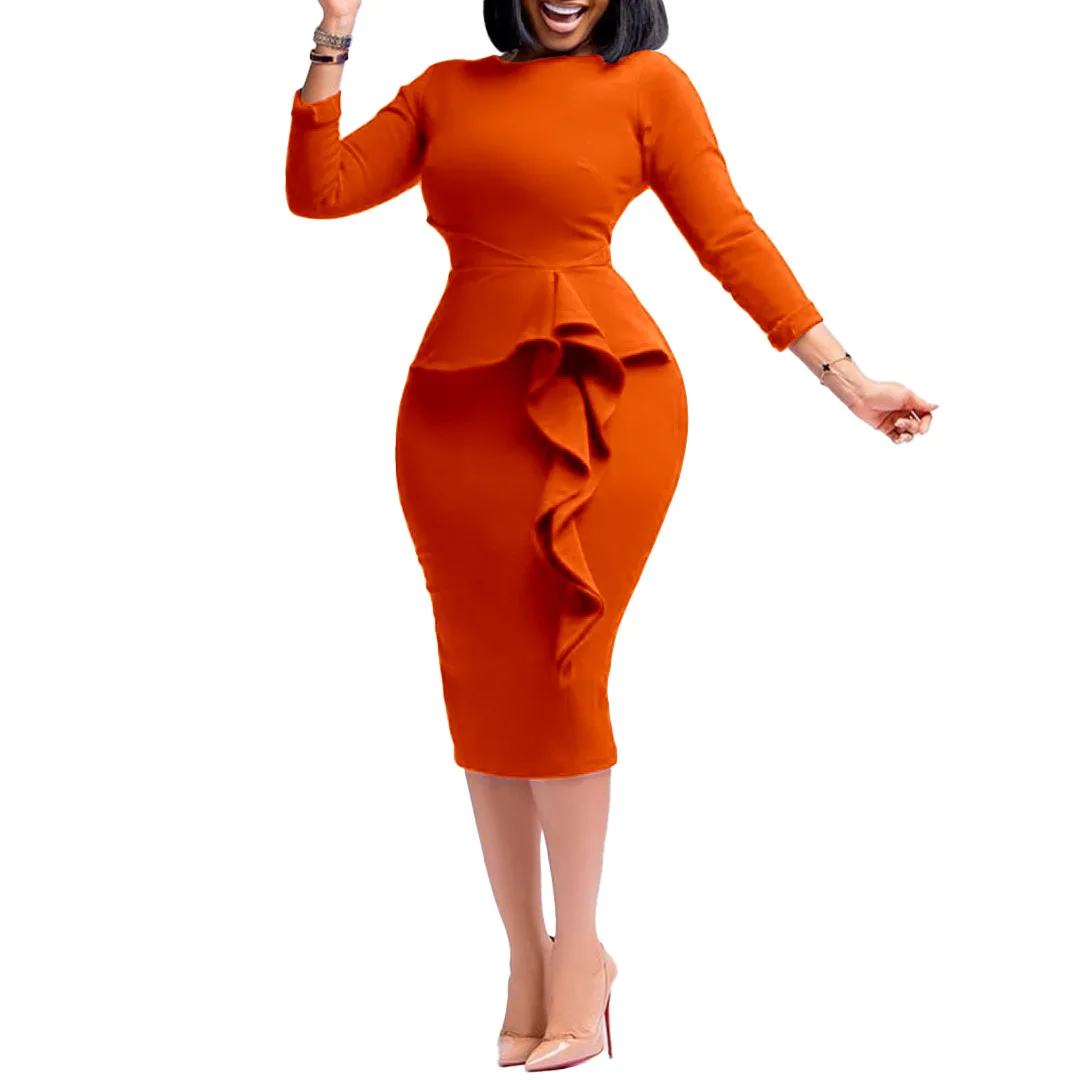 classy peplum dresses New peplum Style in Crepe This Outfit has so much Class! Name of product: Crepe Classy peplum dress Display color: Black PRICE : N9,500 SIZE : UK 6-22 COLOURS :
