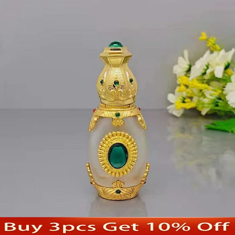 1PC Vintage Metal Perfume Bottle Arab Style Essential Oils Dropper Bottle Container Middle East Weeding Decoration Gift 1pc vintage metal perfume bottle arab style essential oils dropper bottle container middle east weeding decoration gift