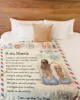 POR AVION CARTA A MI MAMA CON CARIÑO TU HIJA| Comfortable high-quality fleece Sherpa woven blanket 3
