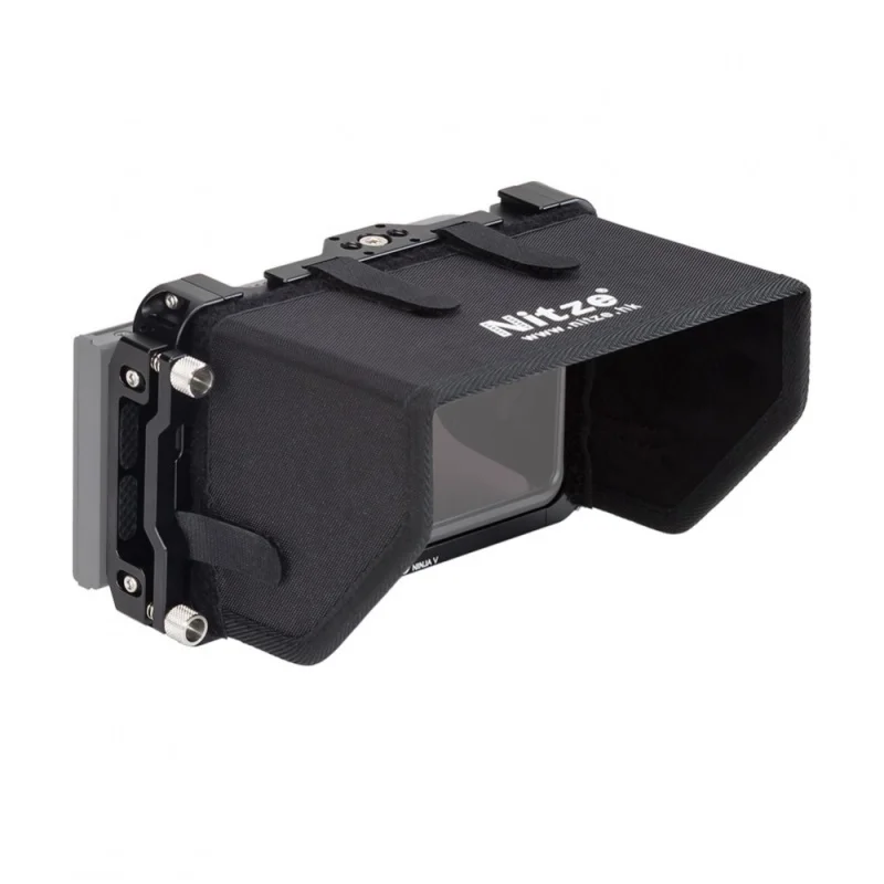 Nitze Monitor Cage Kit Per Atomos Ninja V/Ninja V +/Shinobi 5 "Con Morsetto Per Cavo Sunhood Supporto Per Monitor-Ninja V-Kit