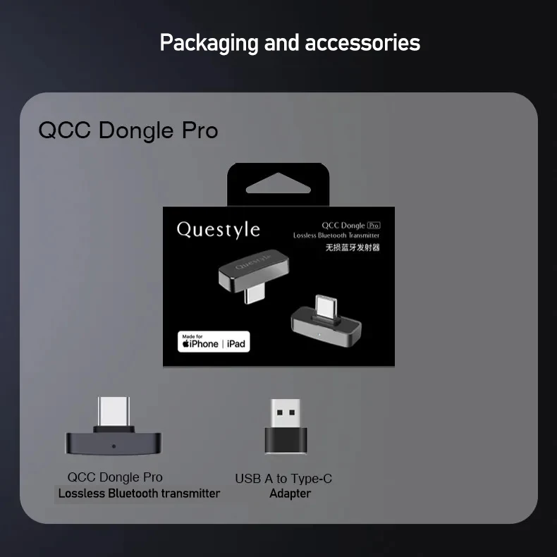 Questyle QCC Dongle Pro LDAC Lossless Bluetooth 5.4