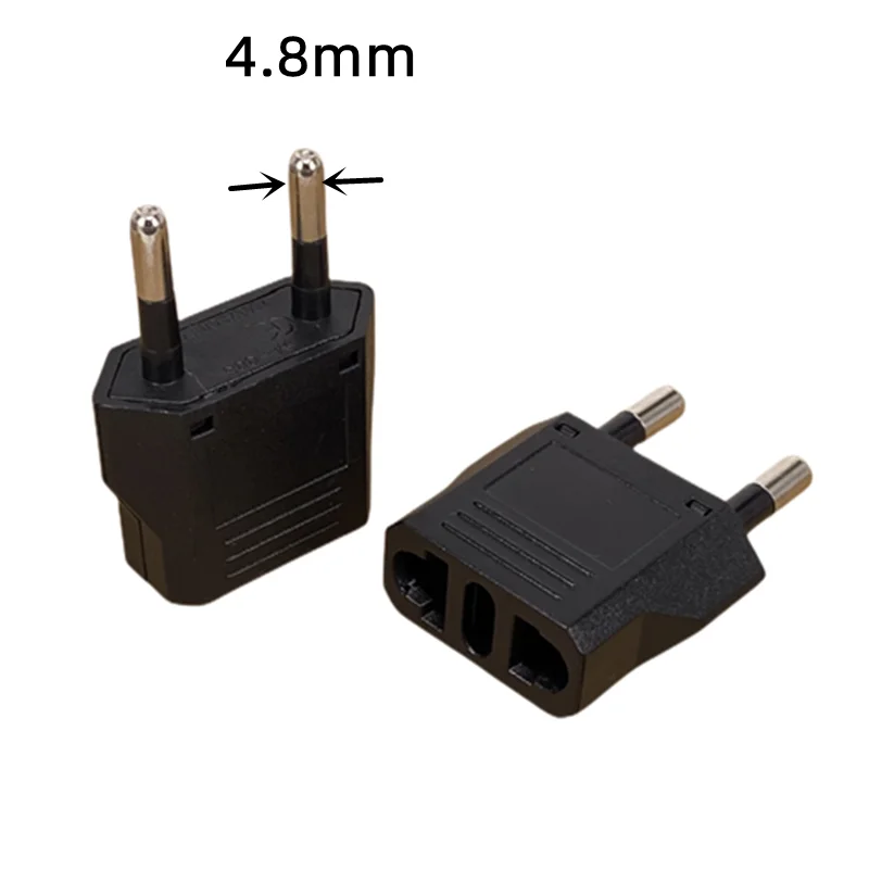 Adaptador enchufe de viaje EU KR, adaptador de enchufe eléctrico americano a europeo KR Euro, cable de alimentación, toma de corriente, convertidor de CA|Enchufe eléctrico| - AliExpress