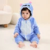Baby Kigurumi Stitch Cartoon Romper Infant Kids Animal Jumpsuit Toddler Clothes Bodysuits Girls Boys Cosplay Pyjamas Costumes 2