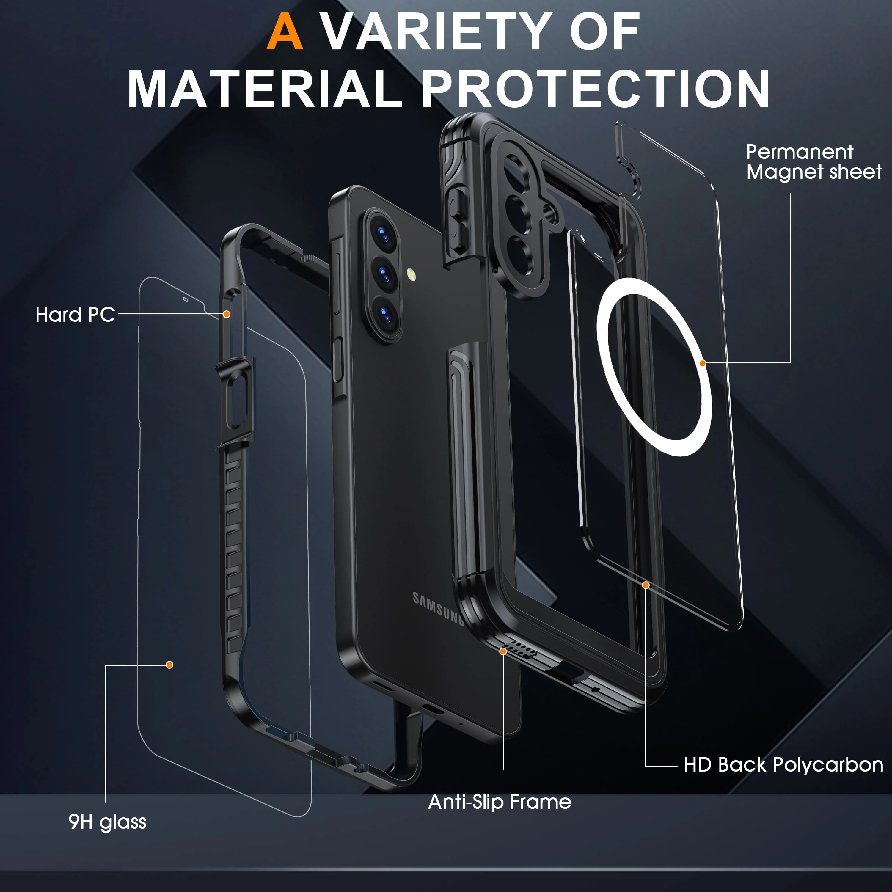 Premium Transparent 360° All-Inclusive Phone Case with Tempered Glass Front