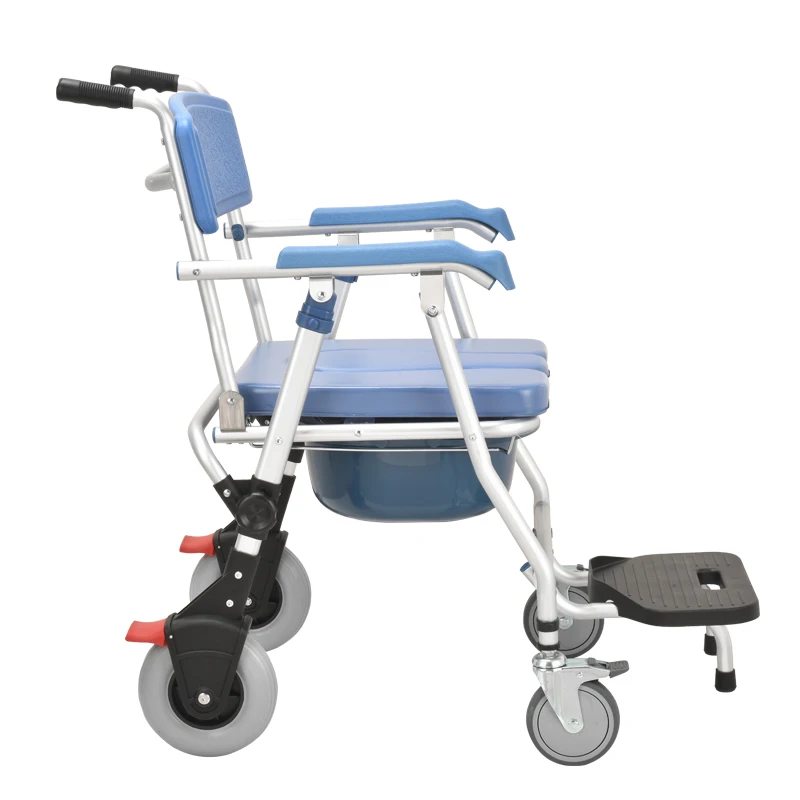 High quality Commode seat shower commode chair wheels for adult old people 4