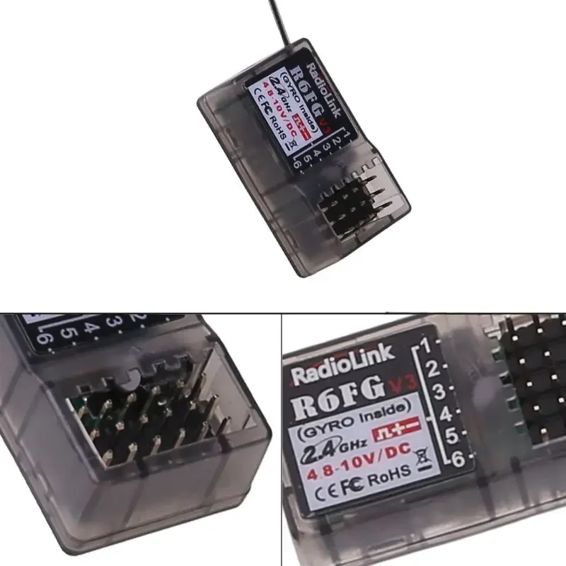 Advanced 2.4G 6-Channel Receiver with Gyro Function