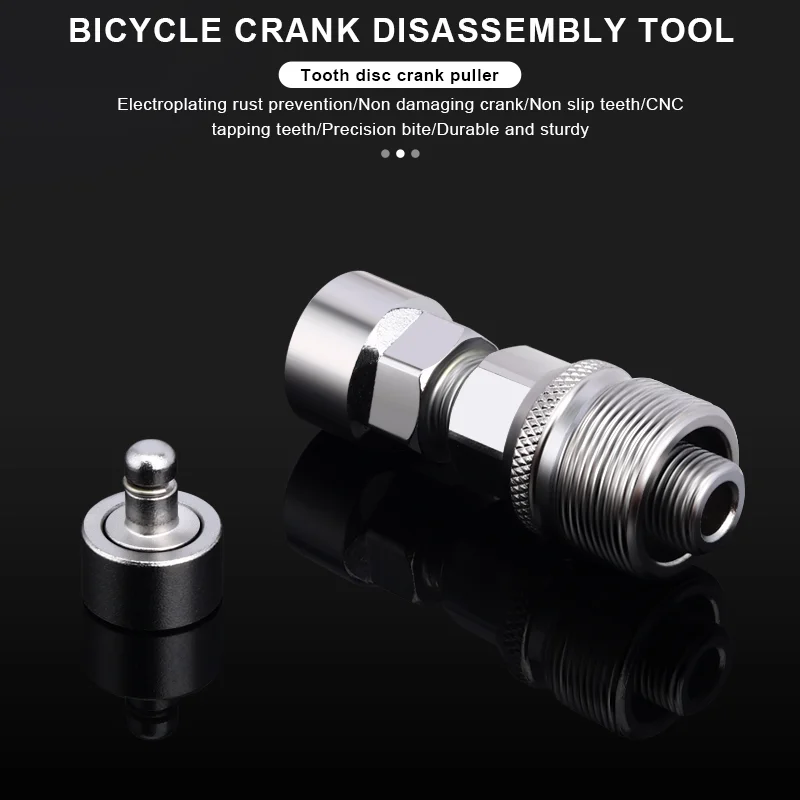 Bike Crank Arm Crank Puller Tool For Bike Repair - Professional Bicycle Crank Extractor With Removable Head Tool Halfords