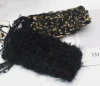 Black Yarn 100g Gold Yarns for Knitting and crochet Blended Glitter Yarn for Crochet thread Sequin Yarn Art 4