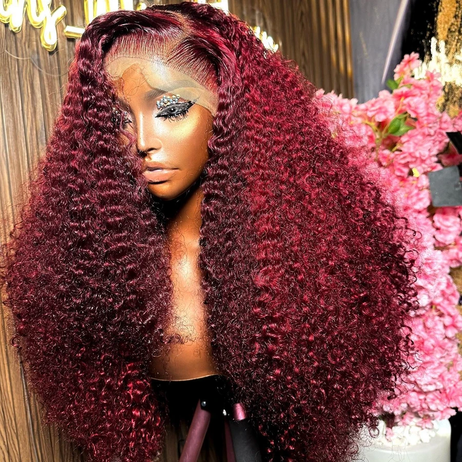 Dynamic Burgundy Deep Wave Wig Design Photography Dynamic Burgundy Deep Wave Wig Design Photography