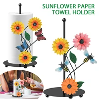 Sunflower Paper Towel Holder Tissue Towel Roll Dispenser for Bathroom Kitchen Counter Decor Cute Country Stuff Vintage Home Deco 1