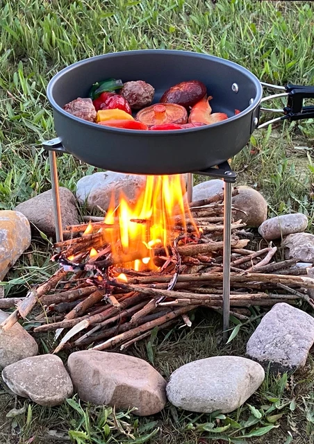 Iron Skillet Cast Iron Campfire Grill Cast Iron Adjustable