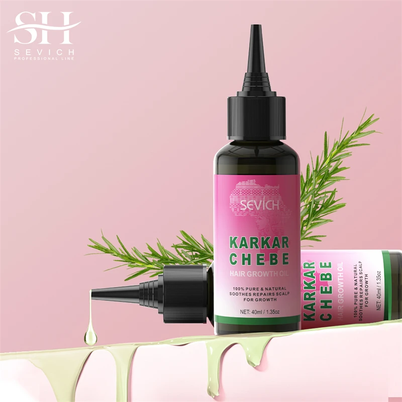 Natural Karkar Oil Rosemary Hair Growth Oil Chebe Hair Strengthening Serum Anti Loss Products For Man Women