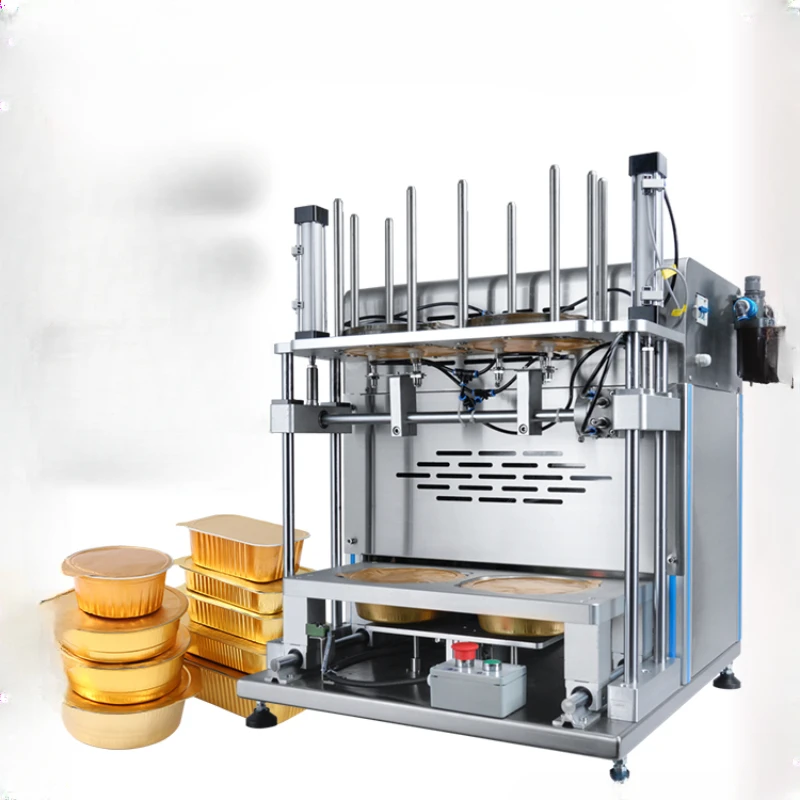 

Aluminum foil box, lunch box, takeaway baler, automatic pneumatic sheet film sealing machine, customized sauce, seafood,