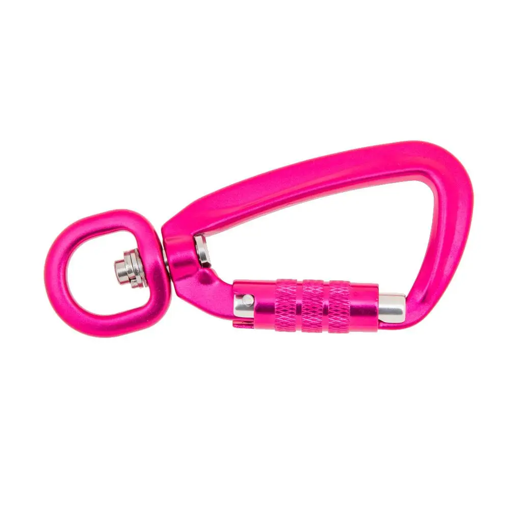500KG Auto Locking Carabiner Rotating Ring Outdoor Keychain Hook Carabiner Climbing for Outdoor Mountain Camping 4