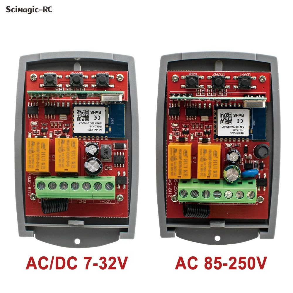 Universal Tuya Garagem Porta Inteligente Controle Remoto 433mhz 43392 Receptor 2ch 12v 24v 110v 220v Relé Trabalhar com Alexa Google Home - Image 6